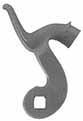 Hammer,  right,  wax cast steel, 1.5" throw 